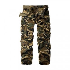 KOCTHOMY Men’s BDU Military M Camo Tactical Pants Ripstop Casual Cargo Camo Combat Work Trousers with Pockets M Camo 30