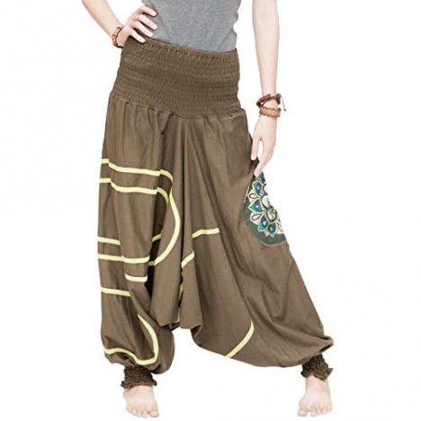 Modern Tribal Baggy Aladdin Harem Pants Stretch Jersey Cotton