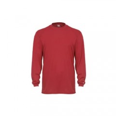 Badger Sportswear Men's B-Dry Long Sleeve Tee Red XX-Large