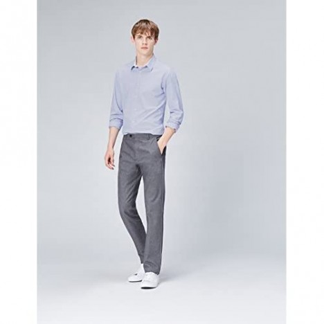Brand - find. Men's Cotton Textured Slim Fit Shirt