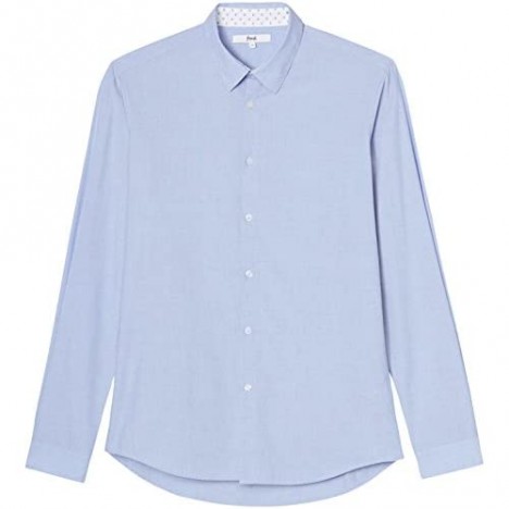 Brand - find. Men's Cotton Textured Slim Fit Shirt