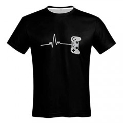 Gamer Heartbeat for Video Game Players Fashion Retro T-Shirt Gift