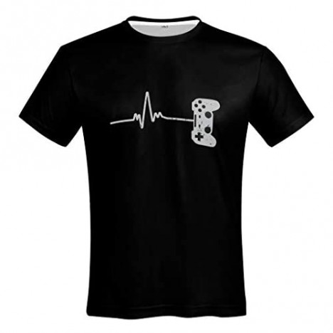 Gamer Heartbeat for Video Game Players Fashion Retro T-Shirt Gift