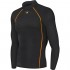 New 200 Black Skin Tight Compression Base Under Layer Running Sports Shirt Mens