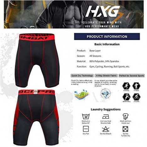 Hivexagon Workout Shorts Hunter Pro Men's Compression Half Tights