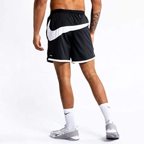 Nike Flex Stride Wild Run Men's 7 Inch Running Shorts Black/White