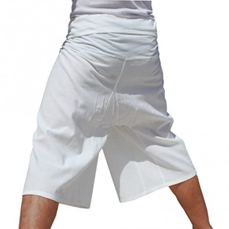 RaanPahMuang Fisherman Wrap Pants Summer Cotton Plain Shorts