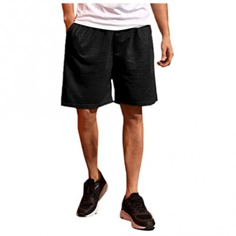 Romwe Men's Gym Workout Shorts Lightweight Sport Running Fitness Shorts with Pocket