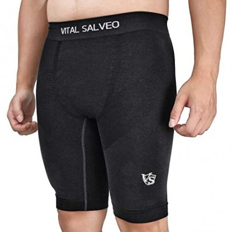 Vital Salveo- Germanium Men Recovery Seamless Compression Short for Running Athletic Sports