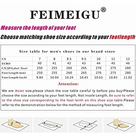 FEIMEIGU Sneakers for Men Walking Jogging Running Outdoor Athletic Hiking Shoes Durable Breathable Black and Blue