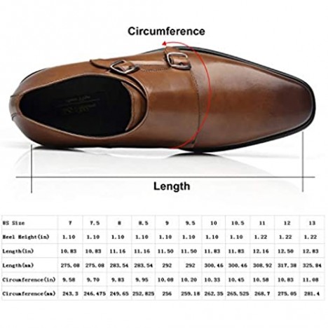 La Milano Mens Double Monk Strap Slip On Loafer Leather Oxford Formal Business Casual Comfortable Dress Shoes for Men …