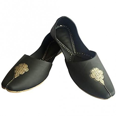 Step n Style Men's Khussa Shoes Punjabi Jutti Rajasthani Mojari Kolhapuri Jaipuri Ethnic Indian Shoes