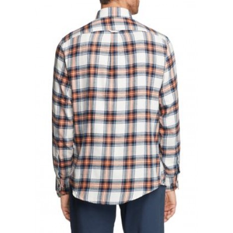 Flannel Plaid Button-Down Shirt