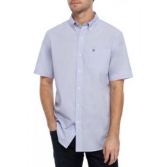 Micro Houndstooth Blue Shirt