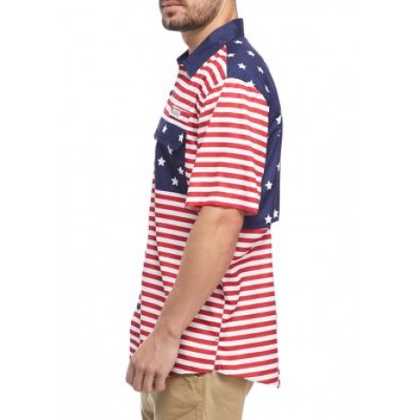Short Sleeve Americana Fishing Shirt