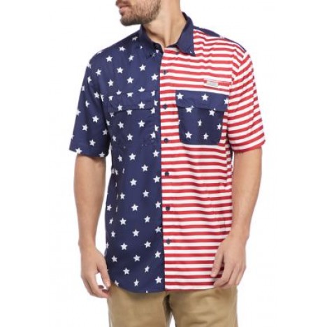 Short Sleeve Americana Fishing Shirt