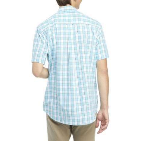 Short Sleeve Plaid Button Down Shirt
