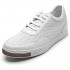 CHAMARIPA Men's Invisible Height Increasing Elevator Shoes-Breathable Mesh Leather Sneakers-2.36 Inches Taller H71C26K173D 8 US White