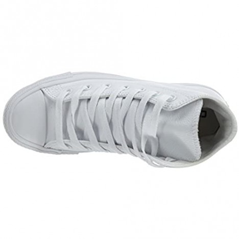 Converse Men's Chuck Taylor All Star Canvas High Top Sneaker White Monochrome 8