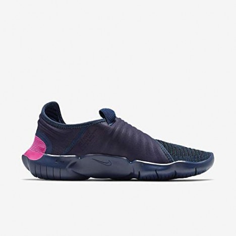 Nike Free RN Flyknit 3.0 Mens Running Trainers AQ5707 Sneakers Shoes (UK 9.5 US 10.5 EU 44.5 Midnight Navy Volt Blue 400)