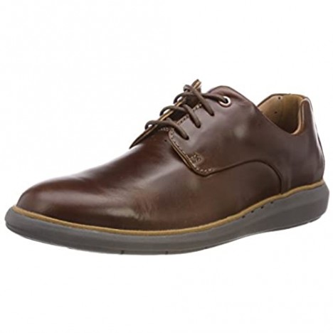 Clarks Men's Derby Lace-Up Brown Mahogany