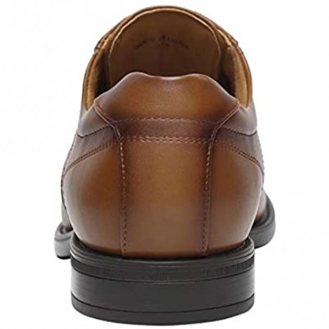 Kararao Dress Shoes for Men Casual Business Leather Shoes Mens Classic Oxford Shoes Square Toe Comfortable Lightweight Breathable Brown Size 12.5