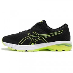 ASICS GT-1000 6 Mens Running Trainers T7A4N Sneakers Shoes (UK 7.5 US 8.5 EU 42 Black Safety Yellow Black 9007)
