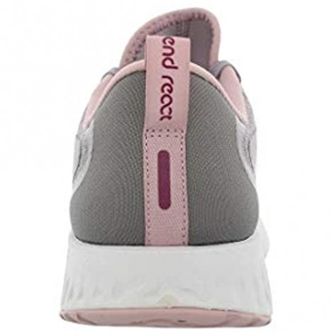 Nike Women's Legend React Running Shoes Atmosphere Grey/True Berry-Gunsmoke (US
