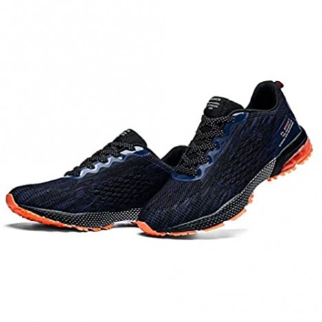 Socviis Running Shoes Mens Air Cushion Outdoor Sneakers Non Slip Tennis Sports Casual Walking Athletic for Workout Shoe Blue