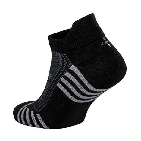 Ankle Socks (6 Pairs) with Heel Tabs Made From Natural Bamboo for Men or Women Sports and Athletic Performance Wear