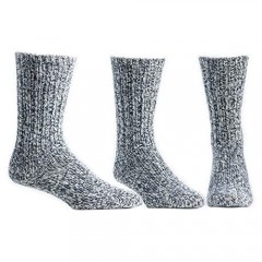 Ballston Unisex Merino Wool House Socks / Ragg Socks - 3 Pairs for Men and Women