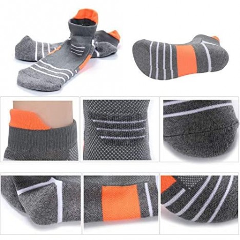 Copper Infused Ankle Socks Unisex Athletic Cushion Low Cut Socks