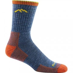 Darn Tough Men's 1466 Merino Wool Hiker Micro Crew Cushion Socks (Denim X-Large) 6 Pack