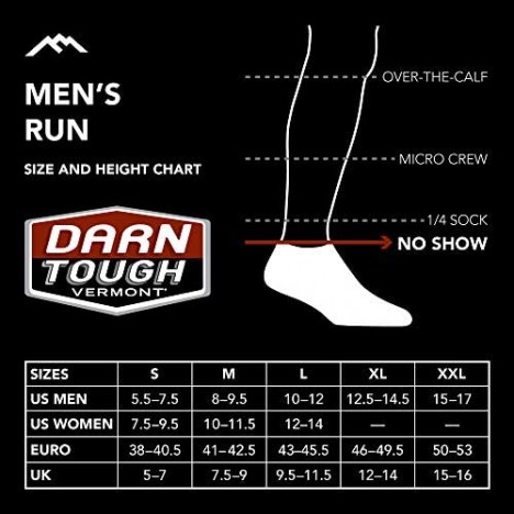 Darn Tough (Style 1053) Men's No Show Tab Ultra-Lightweight Run Sock