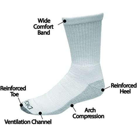 Dickies Men's Dri-Tech Comfort Crew Sock