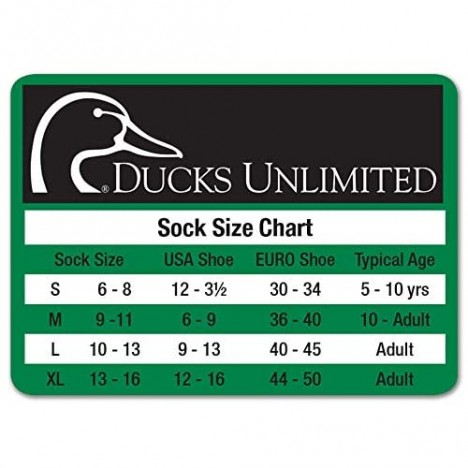 Ducks Unlimited Men's All Season Tall Merino Wool Boot Socks (1-Pair) Brown Large