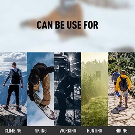 ECOEY EXPLORER Merino Wool Hiking Outdoor Trail Crew Socks For Men and Women 4 Pairs Moisture Wicking Sweat Control