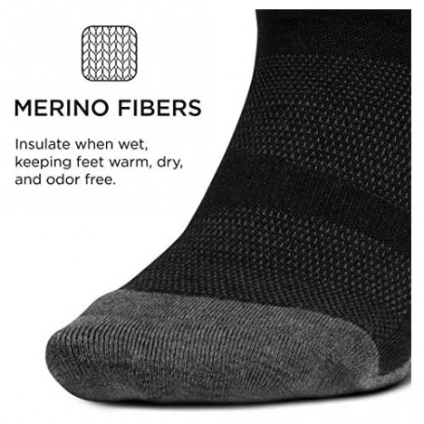 Feetures Merino 10 Cushion No Show Tab Sock Solid