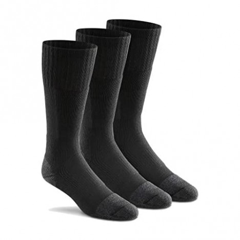 Fox River Men's Wick Dry Maximum Mid Calf Military Sock 3 Pack (Black X-Large)