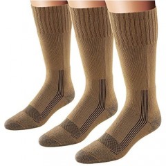 Fox River Men's Wick Dry Maximum Mid Calf Military Sock 3 Pack (Coyote Brown X-Large)