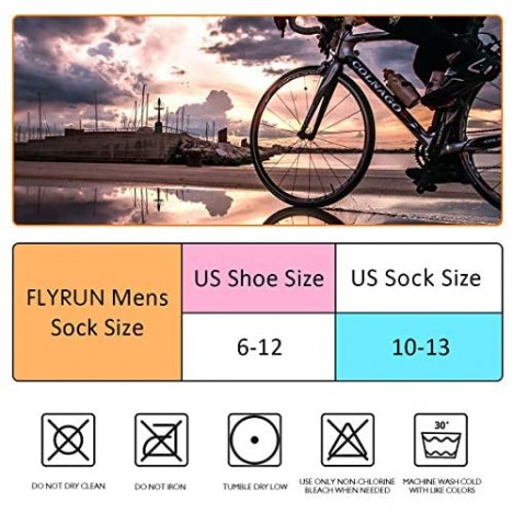 Mens Ankle Socks Athletic Cushion Breathable Low Cut Socks for Men 6 Pack Size 10-13