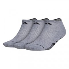 Men's Cushioned No Show Socks (3-Pack)