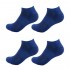 Men's Rayon from Bamboo Fiber Colored Sports Superior Wicking Athletic Ankle Socks - 4 Pair Value Pack