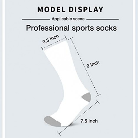 Mens Socks black- Warm Compression Socks Men Cotton Long Socks