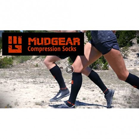 MudGear Premium Compression Socks - Run Hike Trail Recovery