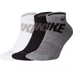 Nike Men`s Everyday Max Cushioned No Show Socks 3 Pack