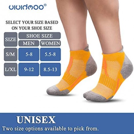 Performance Athletic Heel Tab Running Socks Women/Men 5 Pairs Low Cut No-Show