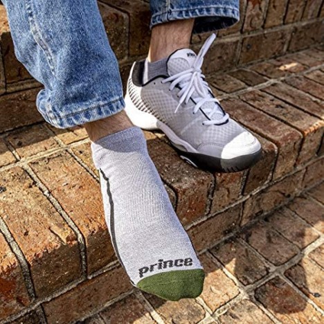 Prince Men's Low Cut Performance Athletic Socks for Running Tennis and Casual Use (6 Pair Pack)