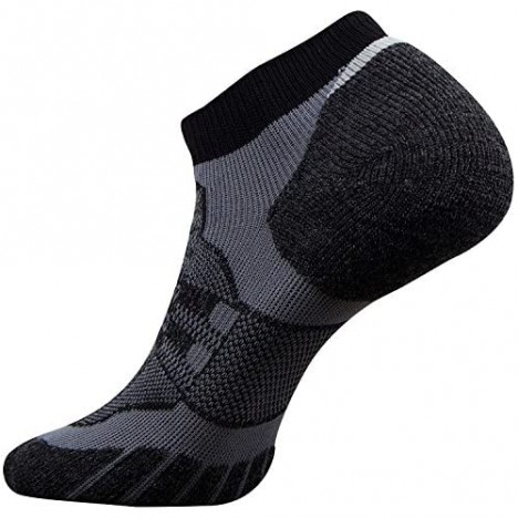 Pure Athlete Merino Wool Socks Men Women Youth – Low Cut Cushioned Athletic Running Sock Moisture Wicking