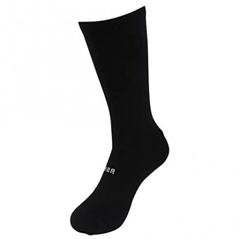 RBR Silver Infused Athletic and Dress Crew Socks - Moisture Wicking Anti Smell Socks (3 Pairs)